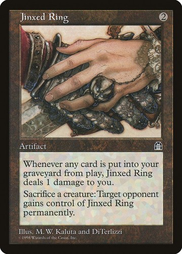 Mtg jinxed ring exc anello - exc,