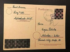  GERMANY GERMANIA  LOKAL REICH 1946 LINZ-(RHEIN) Postkarte Hitler OVP Coperto US