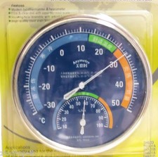 M. Termometro meccanico con igronometro Esterno / Interno;