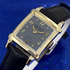 Vintage anni 50 uomo WITTNAUER LONGINES Revue splendido quadrante grigio revisionato GARANZIA