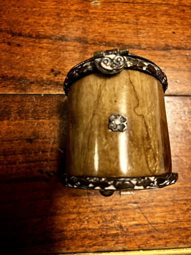 Boîte opium de bovin - boîte, (os
