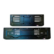 Kit Portatarga Auto ferro solido Design BMW M Anteriore Posteriore +12 clip