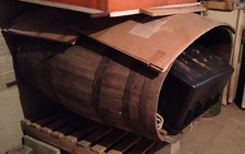 Tino in legno per fare il vino, in perfetto stato