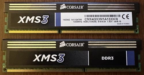 Corsair xms3 ddr3 1333 - corsair, ddr3-1333