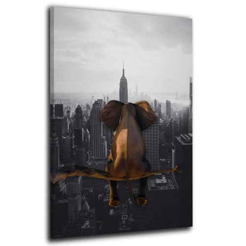 Quadro stampa tela elefante - stampa, su