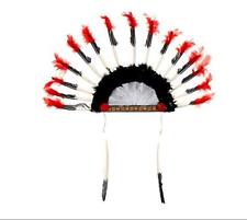 Cappello Copricapo Indiano piume nativo americano travestimento L.3971