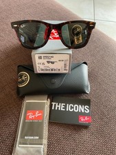 Ray-Ban Wayfarer Tortoise RB2140 902 50-22 Occhiali da Sole - Tortoise/Verde