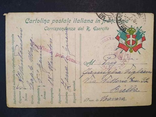 Timbro ww1 posta militare - posta,