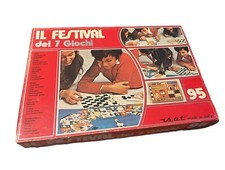 ? Festival Dei 7 Giochi In Scatola Anni 90 Vintage Dadi Schangai Oca Calcio 15