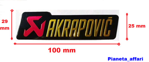 Adesivo scarico akrapovic - scarico,