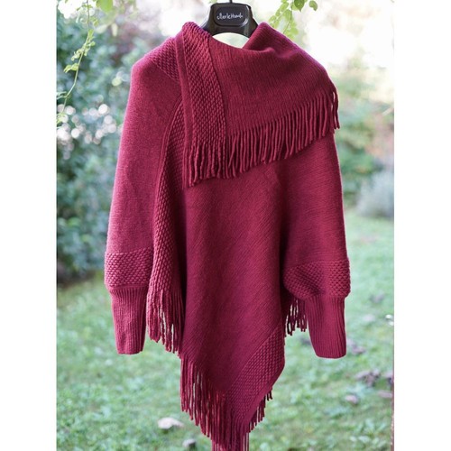 Poncho con maniche - poncho,