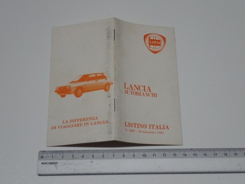 Lancia autobianchi listino - autobianchi,
