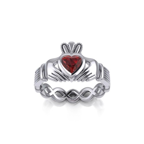 Irlandese claddagh granato - irlandese,