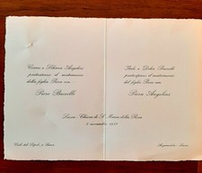 LUCCA, ITALO BACCELLI, PARTECIPAZIONI A NOZZE , PIERO BACCELLI 1958