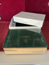 🔴 CITIZEN box scatola orologio Eco drive stiletto rigido custodia vintage