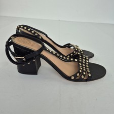 GUESS tacchi con borchie nero 5 nero oro cinturino blocco festa