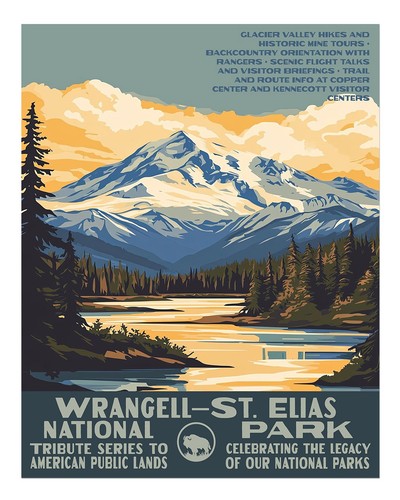 Poster vintage parco nazionale - vintage,