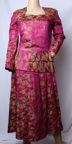 Vintage seta lucido raso - seta,