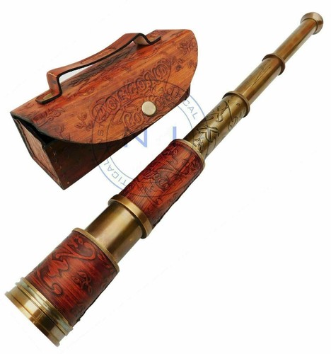 Telescopio ottone marino - telescopio, in