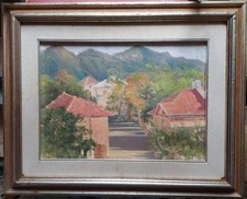 Rodolfo Dugo (Siracusa 1870-Savona 1949) stupendo e raro dipinto anni 30