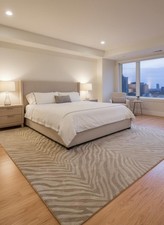 Tappeto in lana a righe