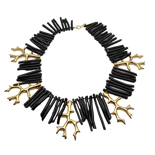 Collana con ramo - , resina