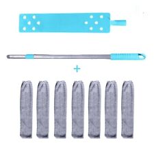 Set Spolverino + 7 Panni in Microfibra per Spolverare Scopare Spazzolare Lavare