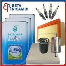 Kit Tagliando Fiat Panda 1.2 GPL (312) 500 Ypsilon Bi-Fuel 4 Filtri Olio Candele