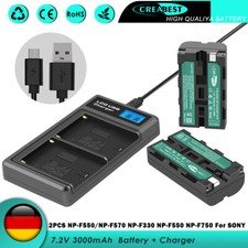 2x NP-F550 batteria +