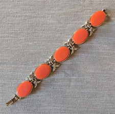 Coro Bracciale Vintage Coro Anni '50/'60 in metallo e lucite