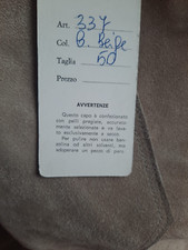 MONTONE UNISEX MAI INDOSSATO DI PELLI PREGIATE TAGLIA L. MORBIDO ED ELEGANTE