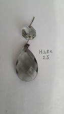Faceted Glass Drop for Spare