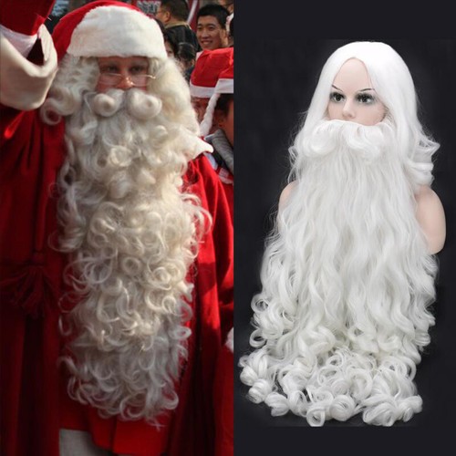 Barba babbo natale parrucca - natale,