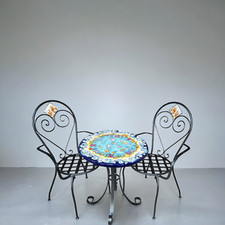 tavolo vietrese in ceramica