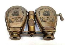 Antico binocolo monocolo marittimo in ottone monocolo vintage nautico spyglass
