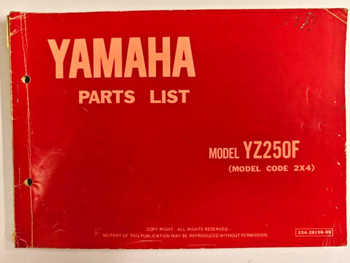 Yamaha yz250f 1979 - yamaha,