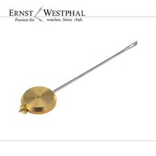 Pendolo per orologi a pendolo, peso e asta in ottone massiccio con occhiello