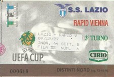 BIGLIETTI TICKET CALCIO LAZIO