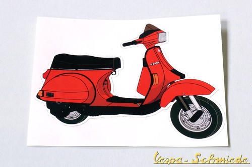 Adesivo decorativo vespa - adesivo,