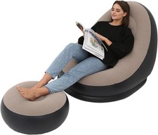 Poltrona gonfiabile floccata - gonfiabile,