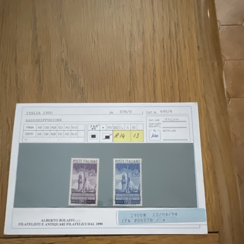 Italia 1950 radiodiffusione - 1950,