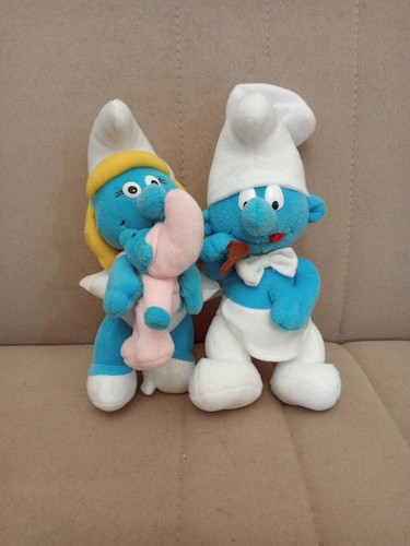 Coppia peluche puffi ferrero - i,
