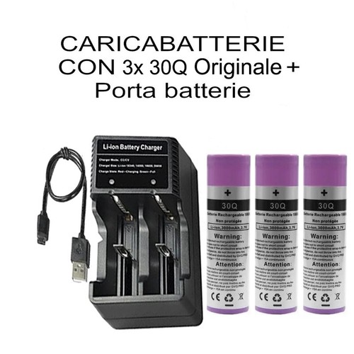 Caricabatterie 3x batterie - +,