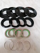 4Pomelli +4 salvadita x Visiotherm s. 28-  2°serie+anelli verdi e anelli acciaio