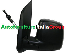 SPECCHIO SPECCHIETTO RETROVISORE SX MECCANICO NERO PER FIAT QUBO 08> 2008>