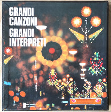 COFANETTO BOX 10 DISCHI IN VINILE LP 33 GIRI - GRANDI CANZONI GRANDI INTERPRETI