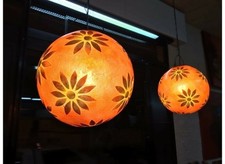 Lampadario etnico rotondo