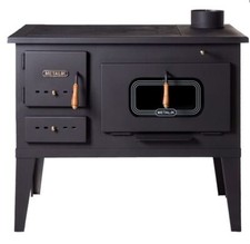 Stufa a legna cucina Metalik Ludogorie - 8kW piastra ghisa