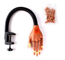 MANO FINTA PER ESERCITAZIONE CON SUPPORTO TAVOLO RICOSTRUZIONE UNGHIE NAIL ART