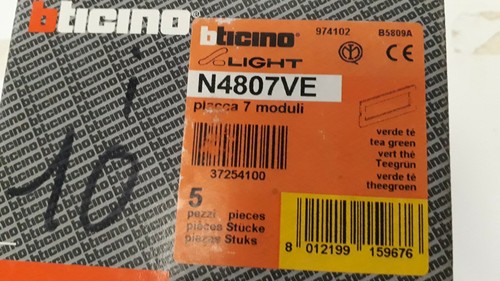 Pezzi bticino light n4807ve - n5,